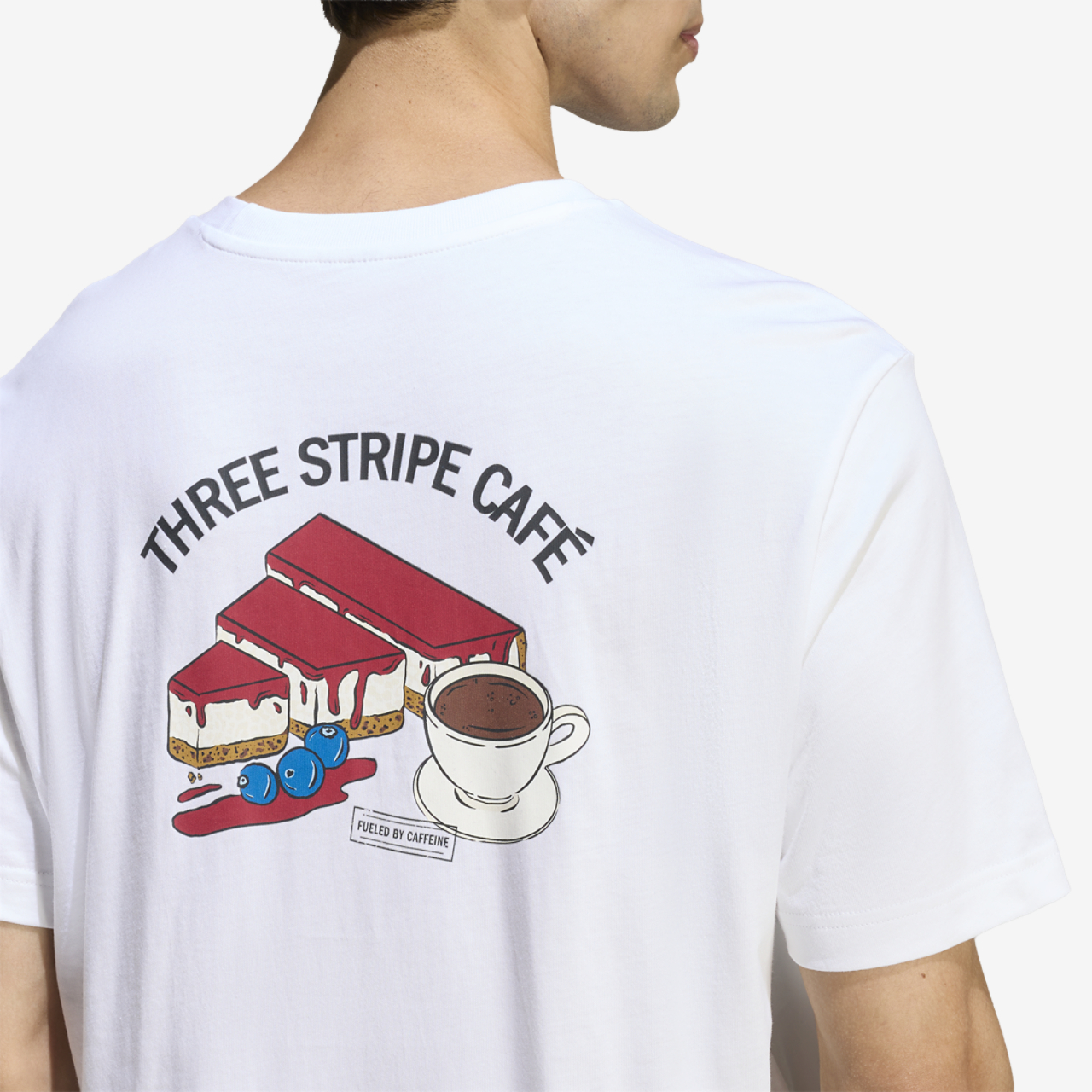 adidas Coffee Cheesecake Graphic T-Shirt Image 4 of 7. Tap to open photo gallery.