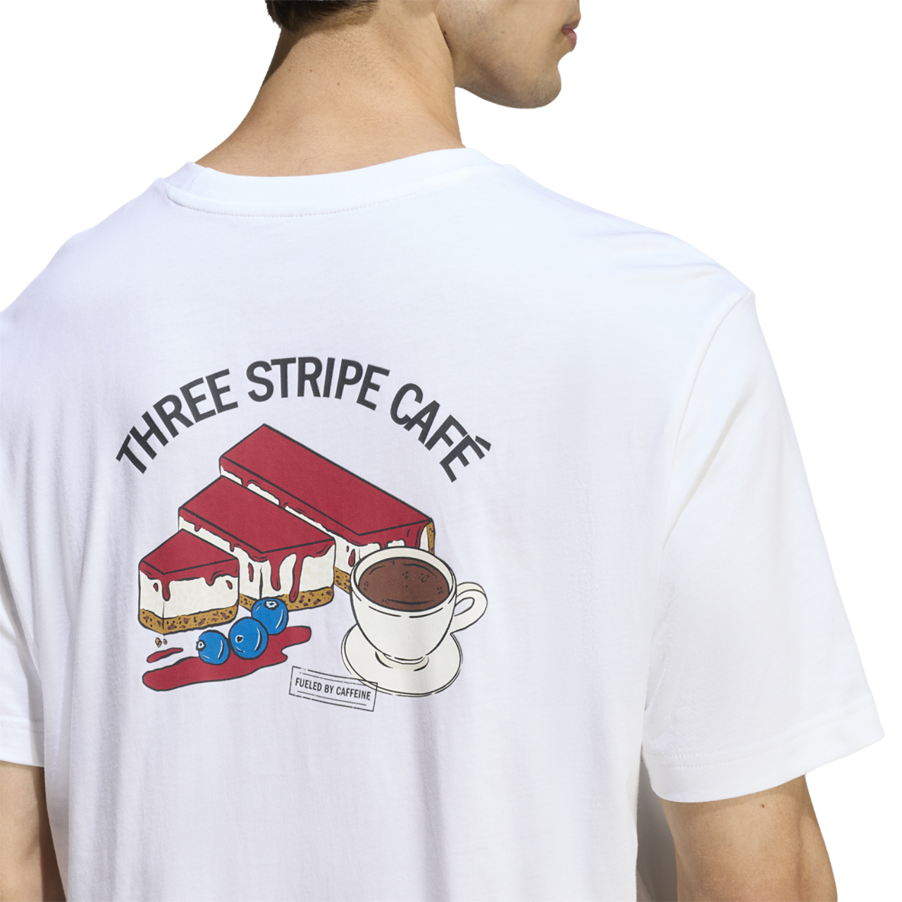 adidas Coffee Cheesecake Graphic T-Shirt Image 4 of 7. Tap to open photo gallery.