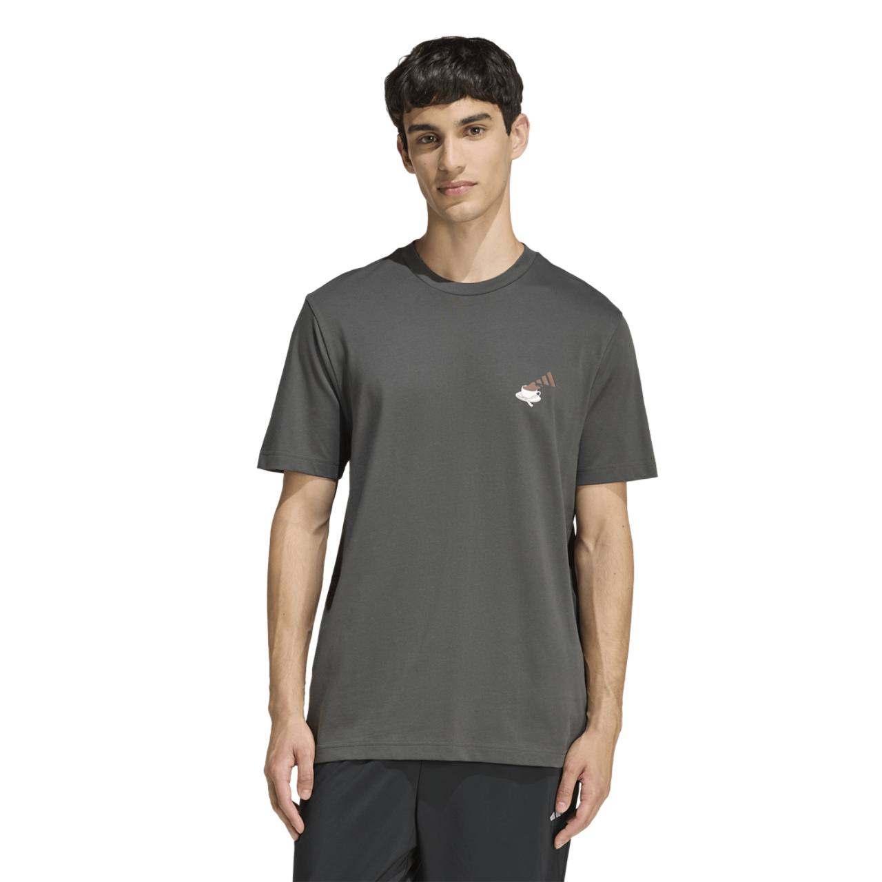 adidas Coffee Cheesecake Graphic T-Shirt Image 1 of 7. Tap to open photo gallery.