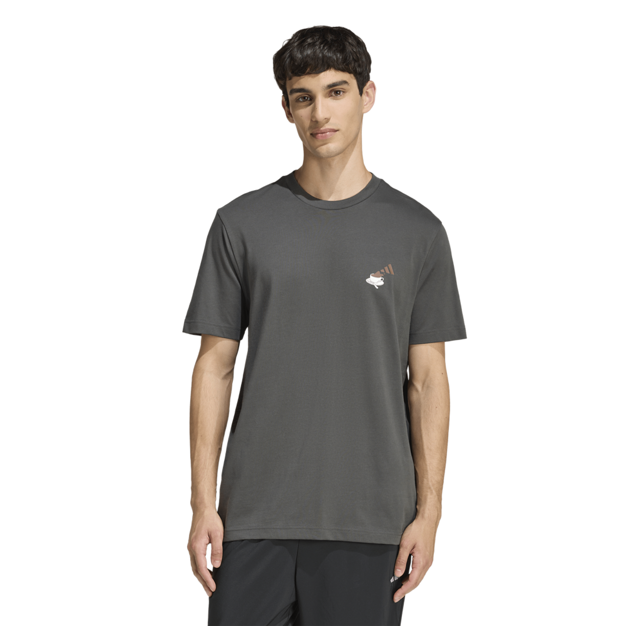 adidas Coffee Cheesecake Graphic T-Shirt Image 1 of 7. Tap to open photo gallery.