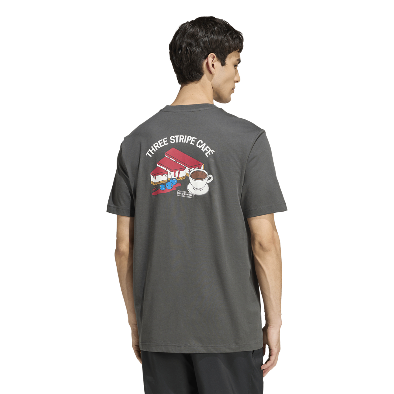 adidas Coffee Cheesecake Graphic T-Shirt Image 3 of 7. Tap to open photo gallery.