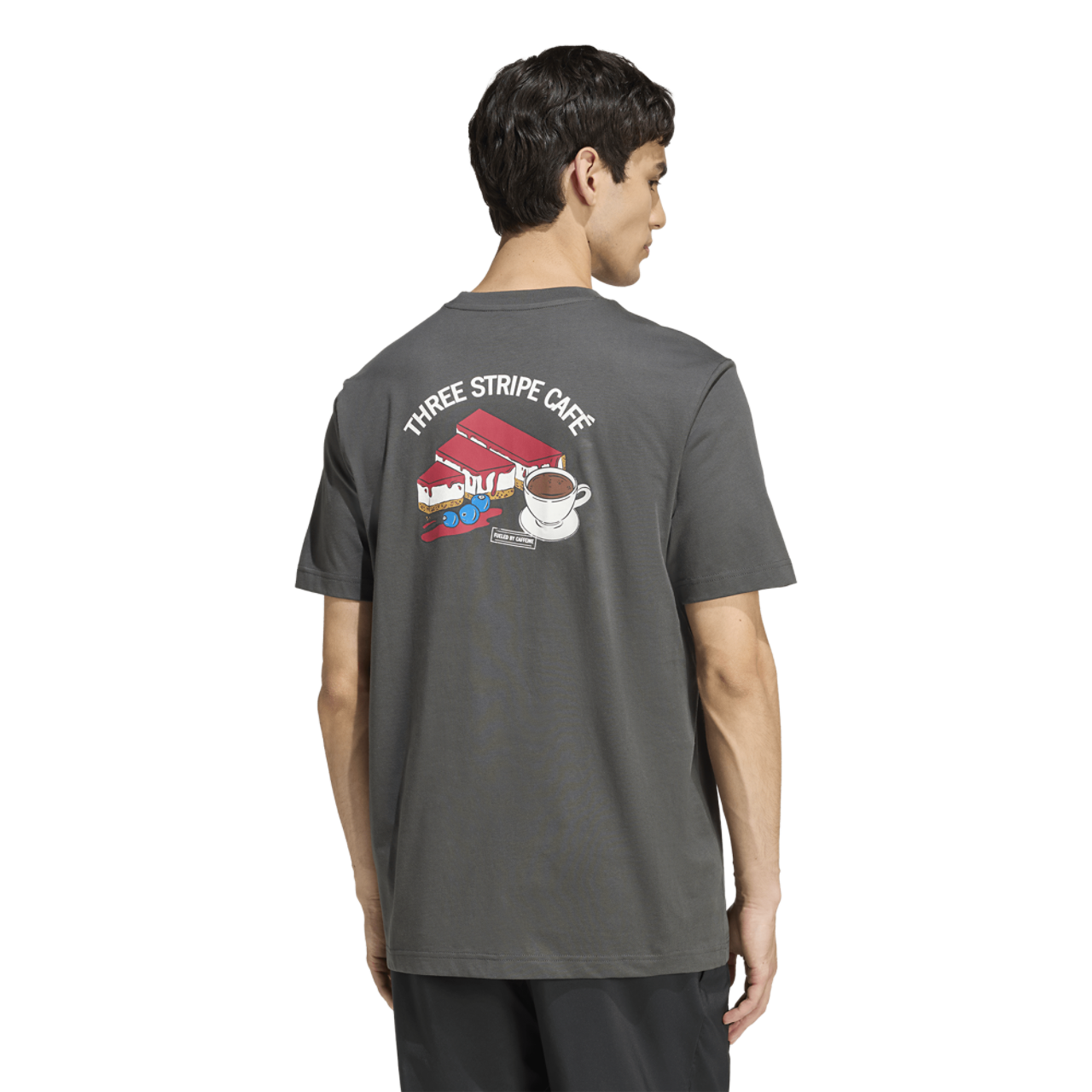 adidas Coffee Cheesecake Graphic T-Shirt Image 3 of 7. Tap to open photo gallery.