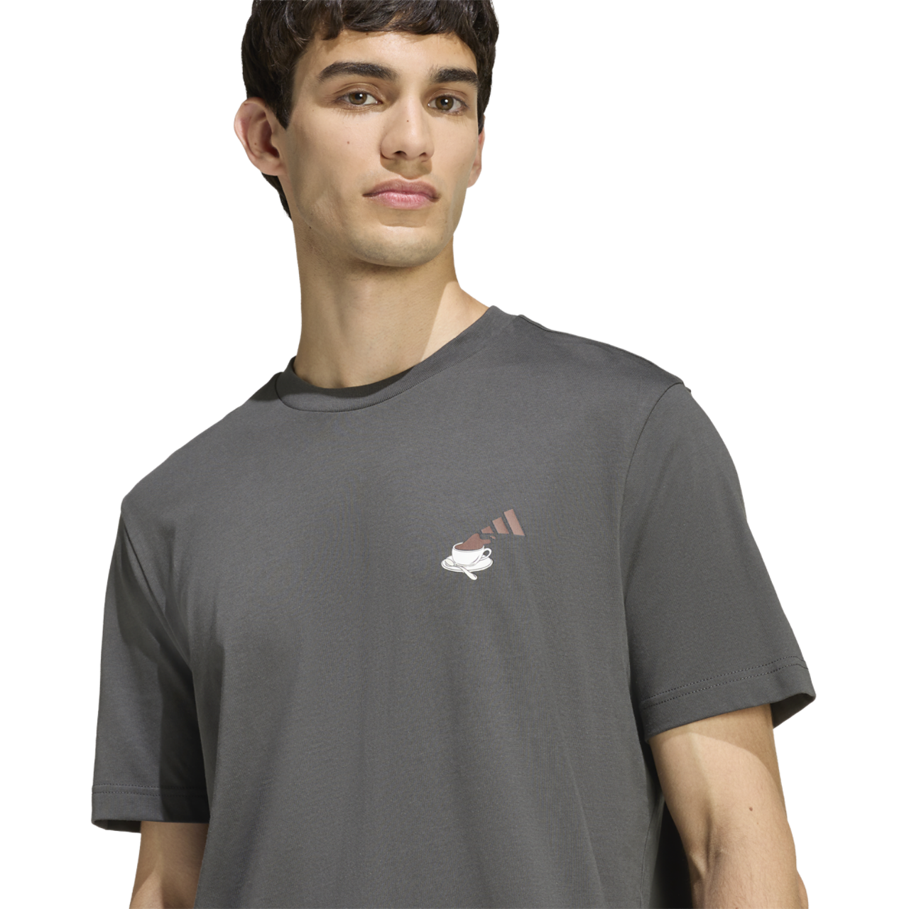 adidas Coffee Cheesecake Graphic T-Shirt Image 4 of 7. Tap to open photo gallery.