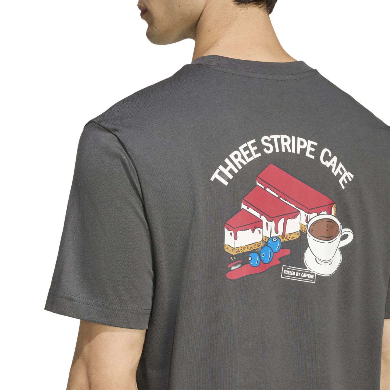 adidas Coffee Cheesecake Graphic T-Shirt Image 5 of 7. Tap to open photo gallery.