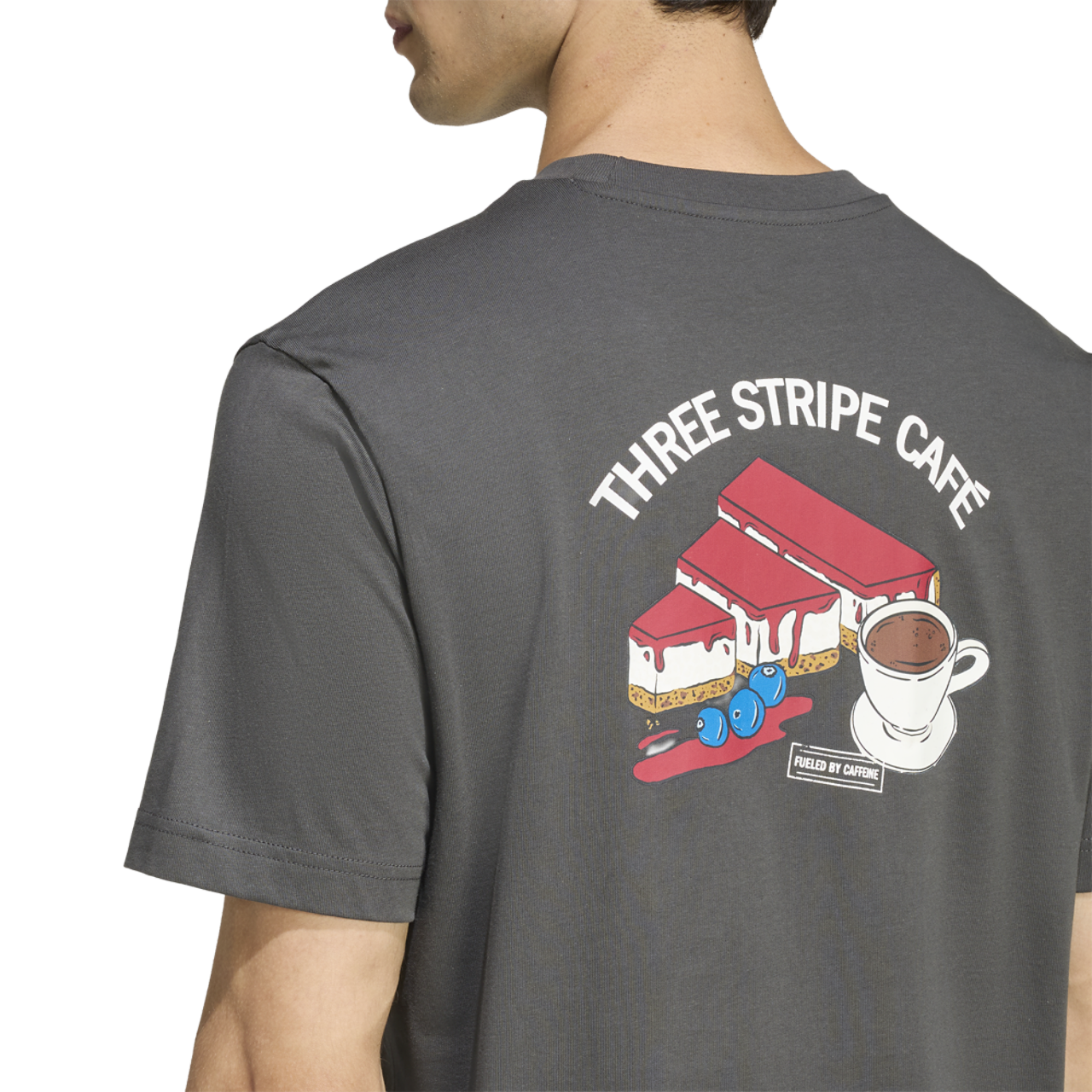 adidas Coffee Cheesecake Graphic T-Shirt Image 5 of 7. Tap to open photo gallery.