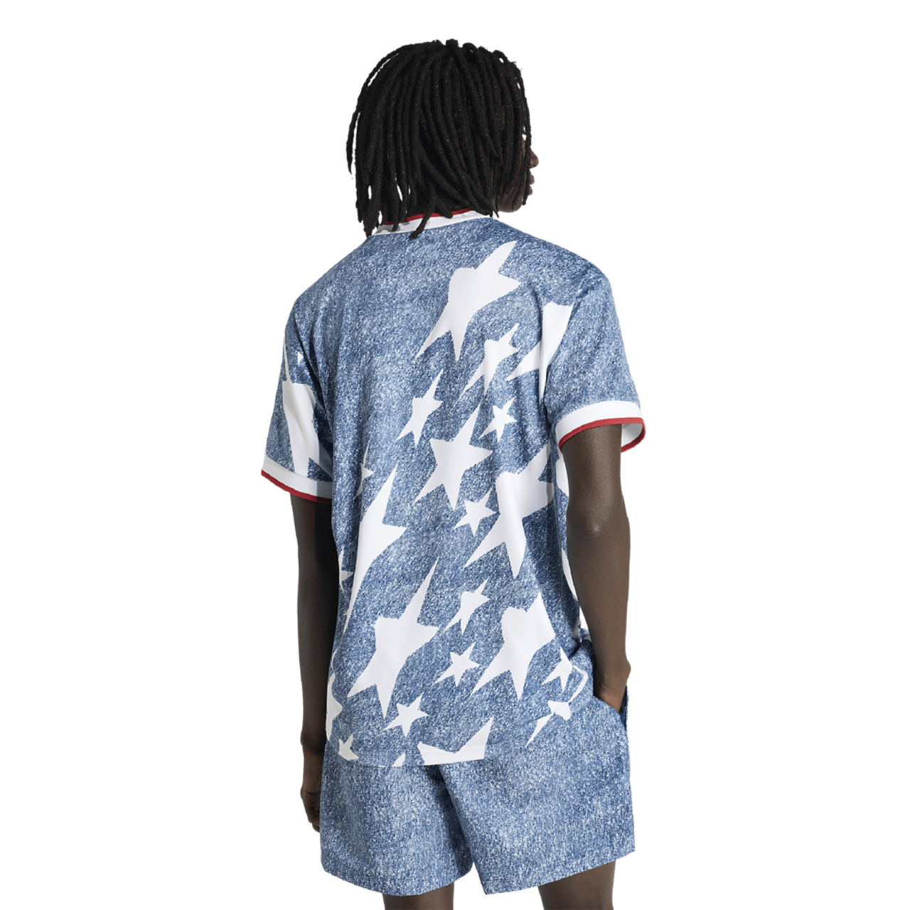 adidas US Denim Graphic Jersey Image 2 of 7. Tap to open photo gallery.