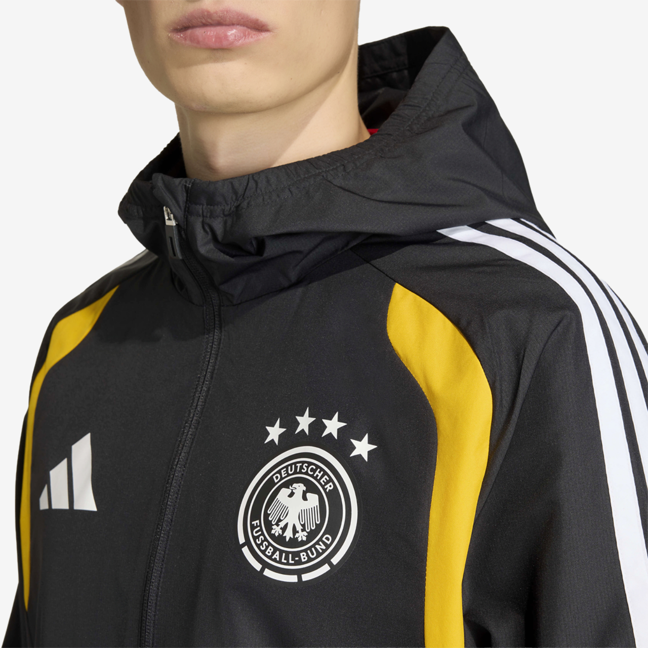 adidas Germany 26 Tiro All Weather Jacket Image 4 of 6. Tap to open photo gallery.