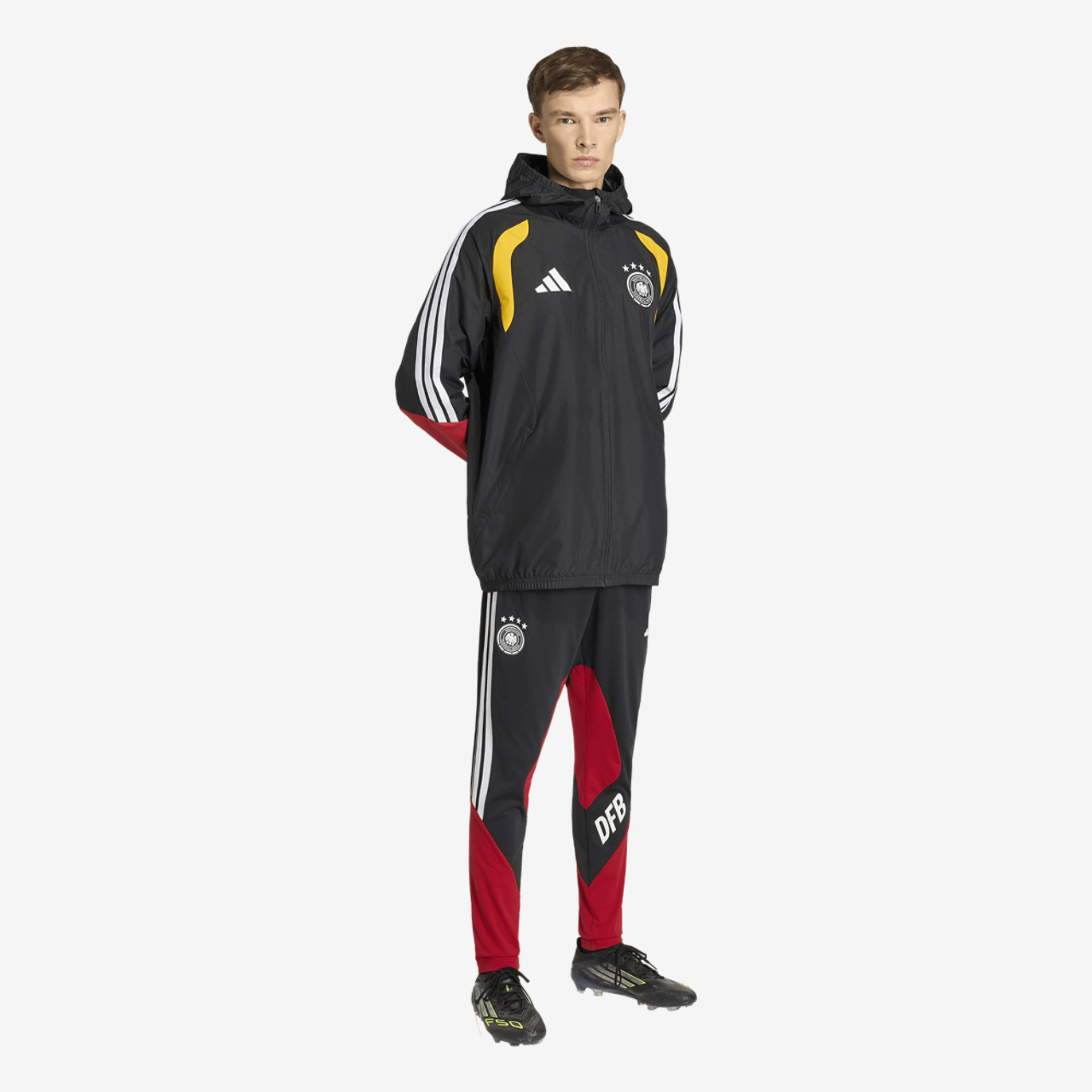 adidas Germany 26 Tiro All Weather Jacket Image 5 of 6. Tap to open photo gallery.