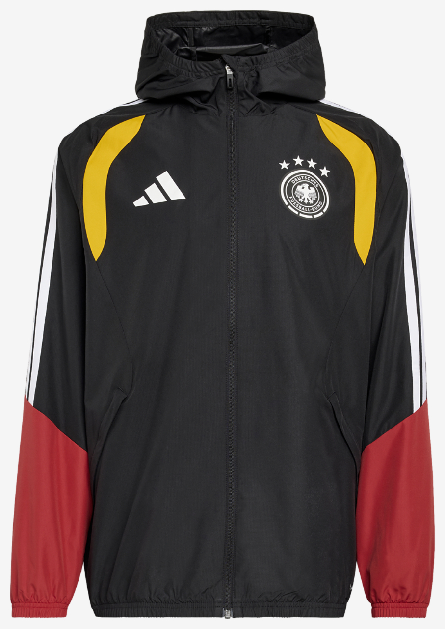 adidas Germany 26 Tiro All Weather Jacket Image 6 of 6. Tap to open photo gallery.