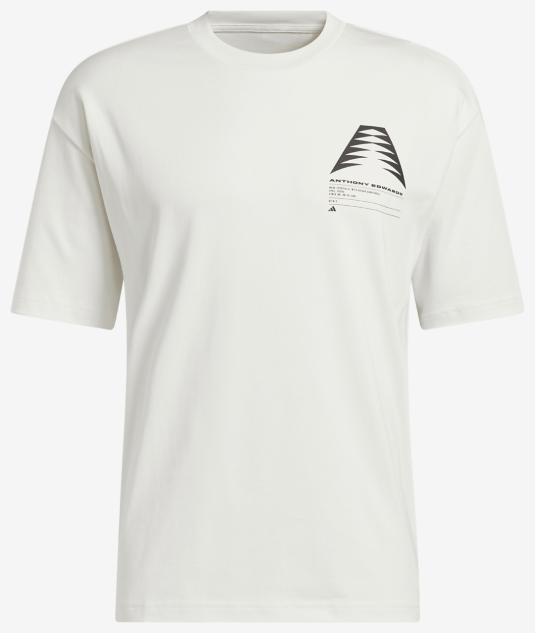 adidas Anthony Edwards Schematic T-Shirt  Image 5 of 5. Tap to open photo gallery.