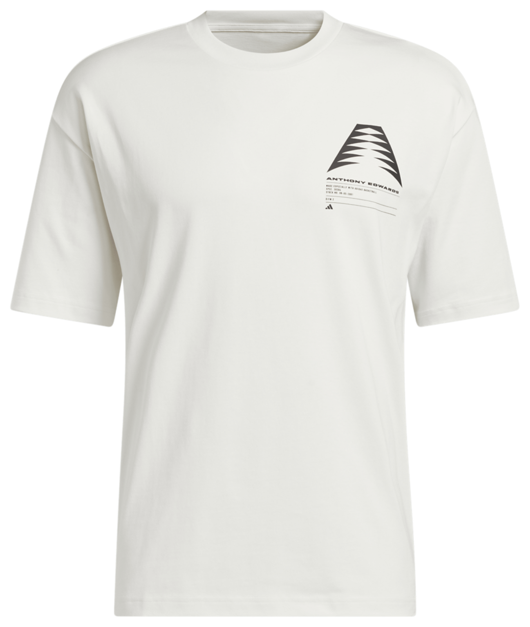 adidas Anthony Edwards Schematic T-Shirt  Image 5 of 5. Tap to open photo gallery.