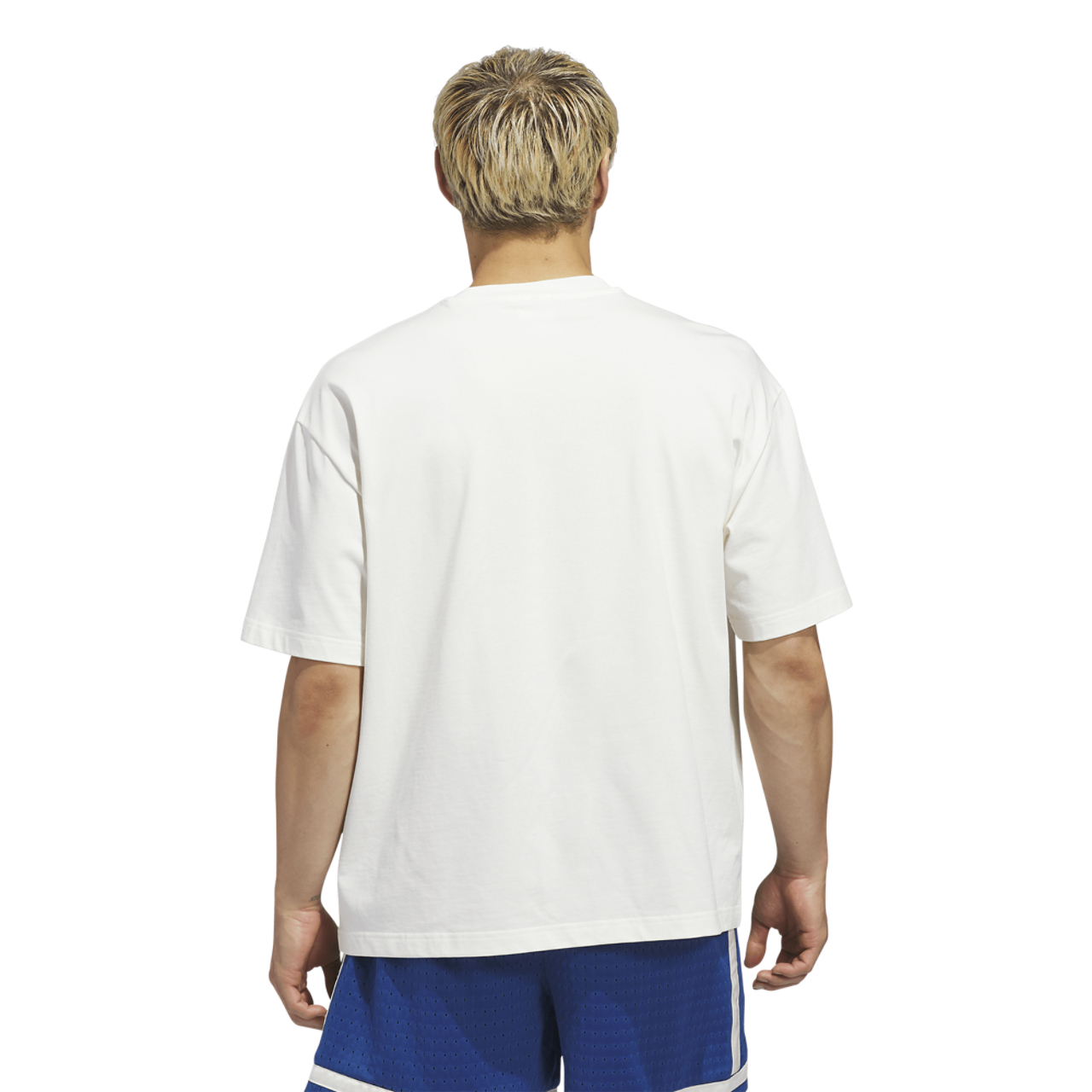 adidas Worldwide Hoops Logo Graphic Basketball T-Shirt Image 2 of 6. Tap to open photo gallery.