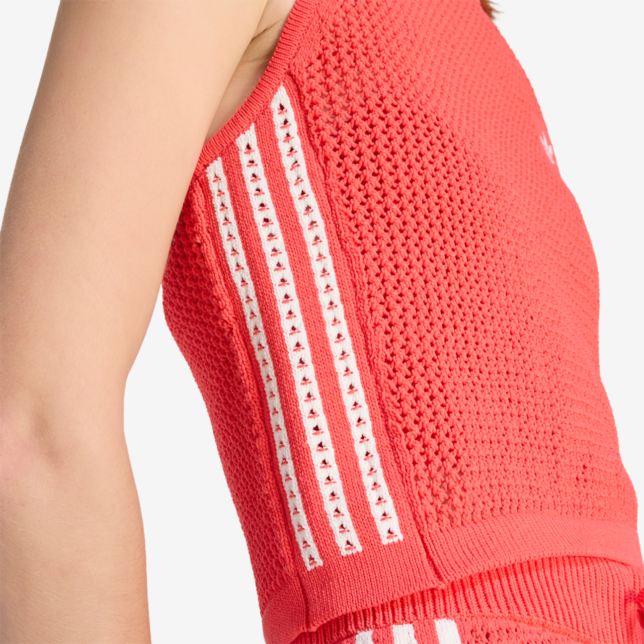 adidas Originals Knitted Crochet Shorts Image 4 of 6. Tap to open photo gallery.