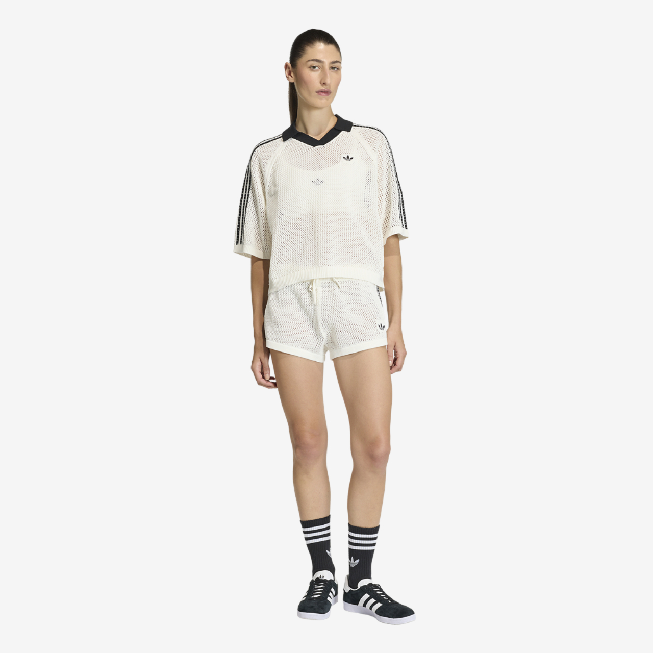 adidas gazelle silver green womens Adidas Women's Samba OG Leather Crochet main image 1