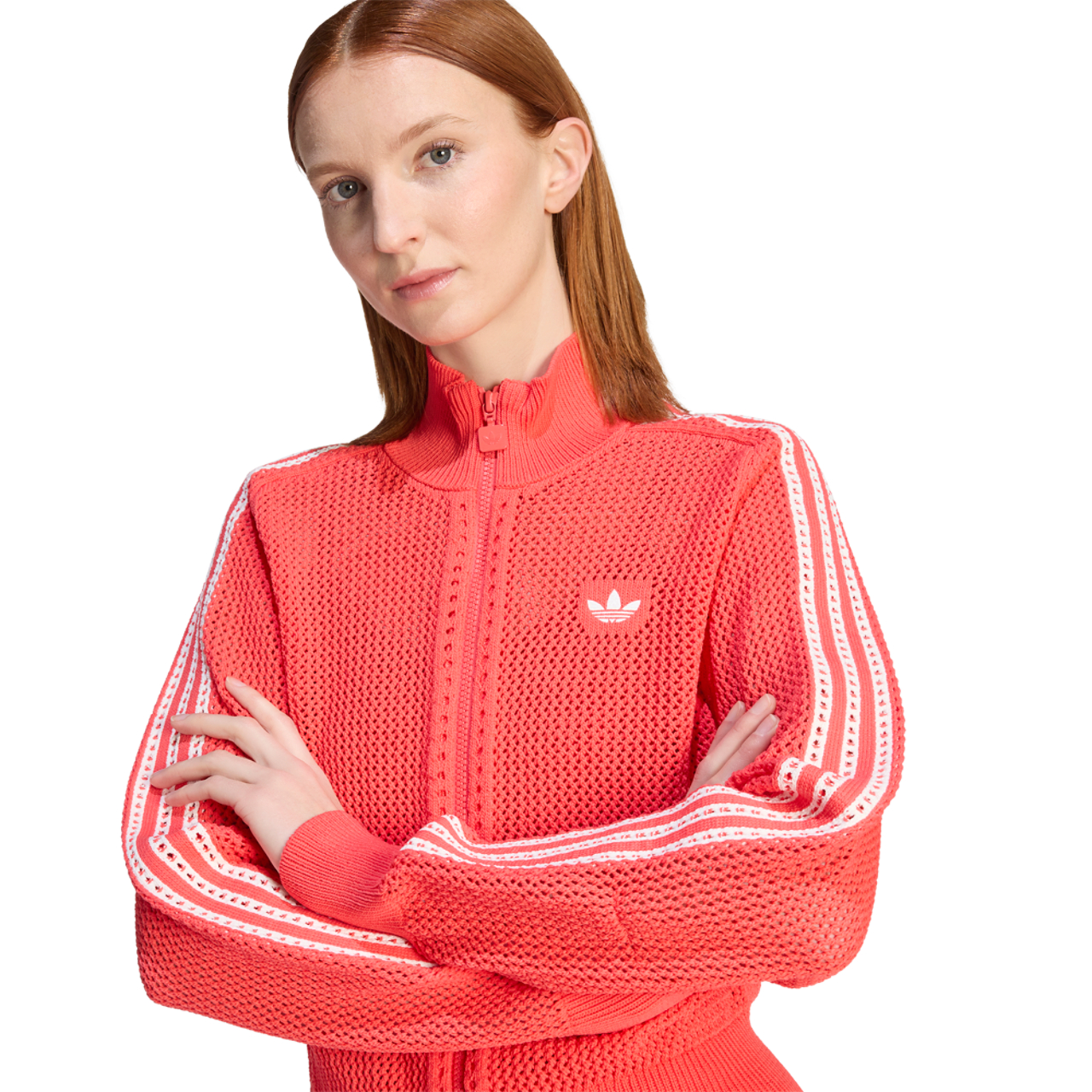【おだんご】 1365、1394、①、③ adidas Originals Knitted Crochet Firebird Track Top - Women's