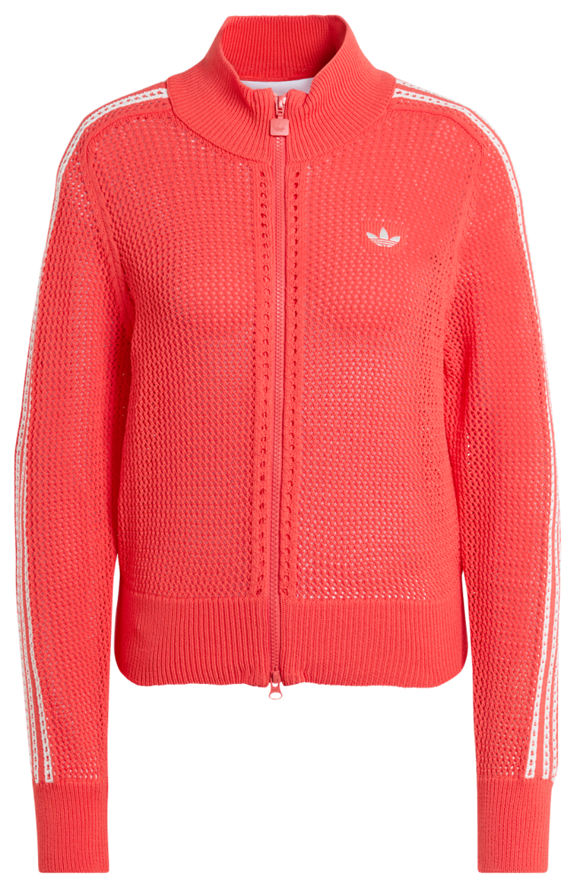 adidas Originals Knitted Crochet Firebird Track Top Image 6 of 6. Tap to open photo gallery.