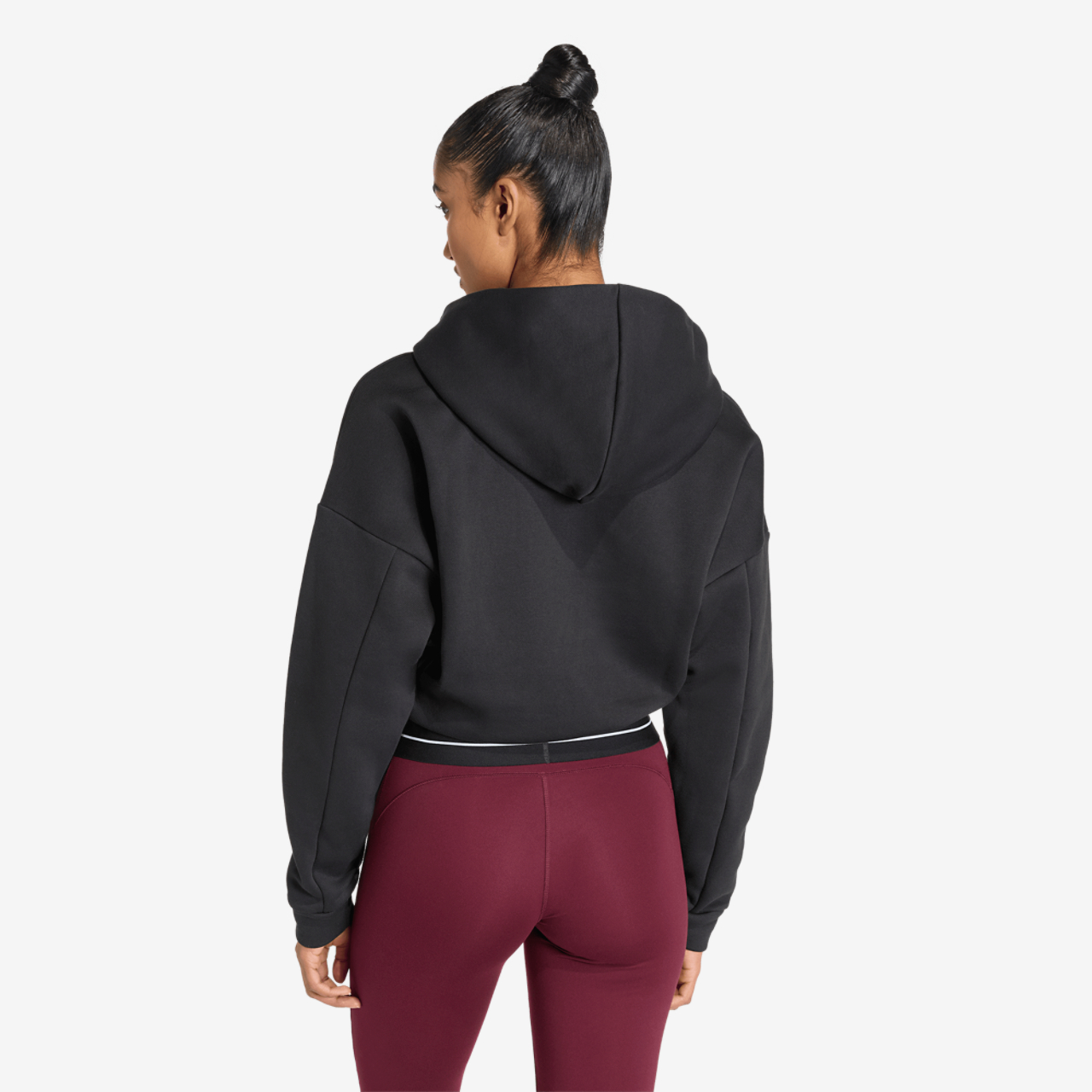 adidas Hyperglam Training Cropped Hoodie Image 2 of 6. Tap to open photo gallery.