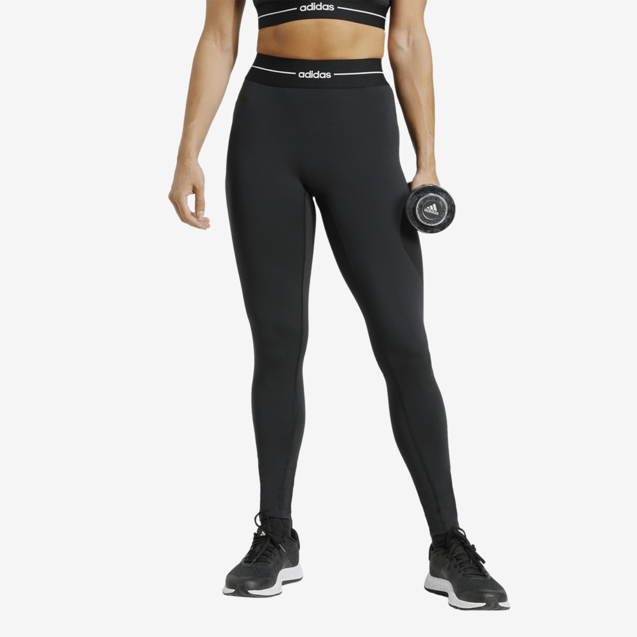 adidas Hyperglam Training Leggings Image 1 of 6. Tap to open photo gallery.