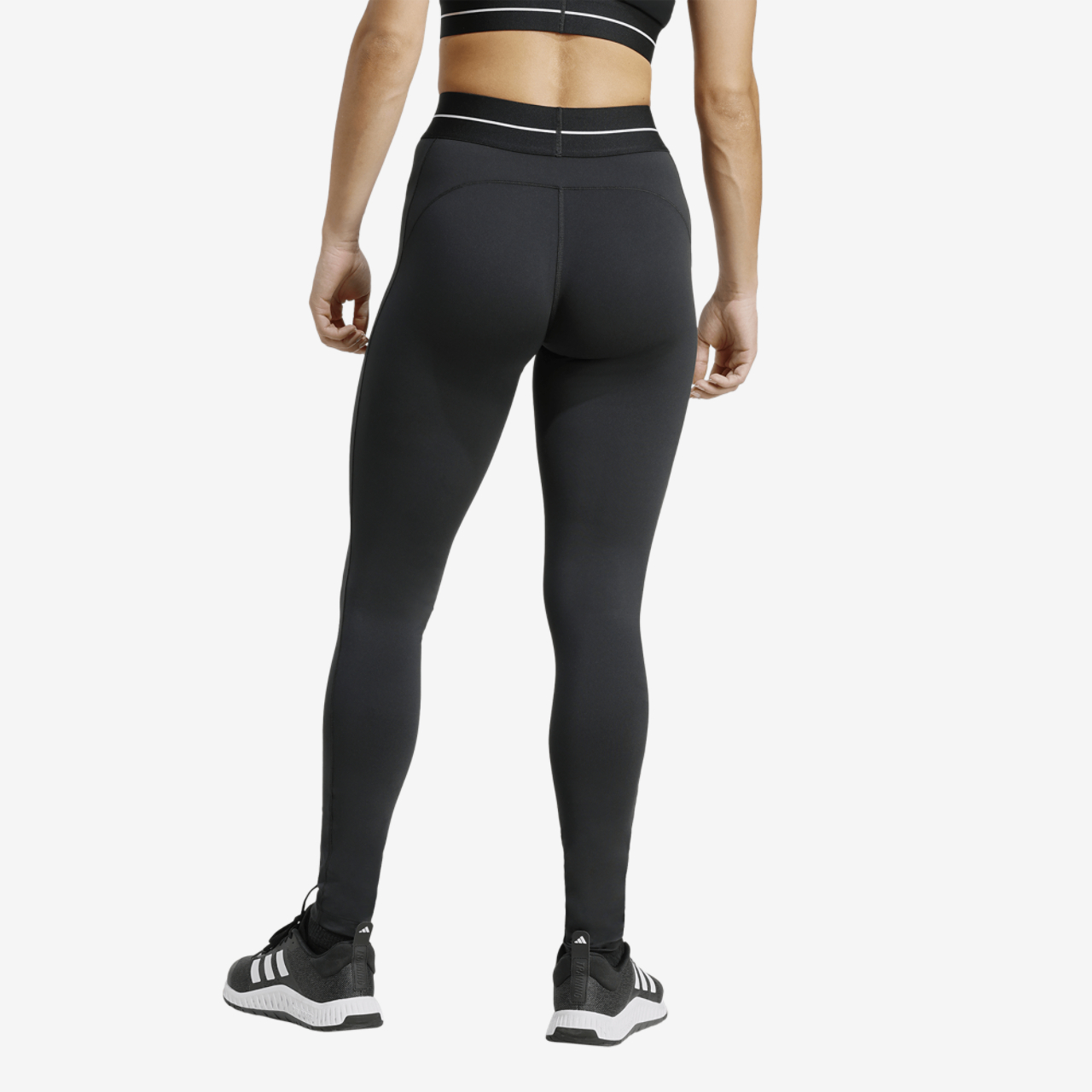 adidas Hyperglam Training Leggings Image 2 of 6. Tap to open photo gallery.