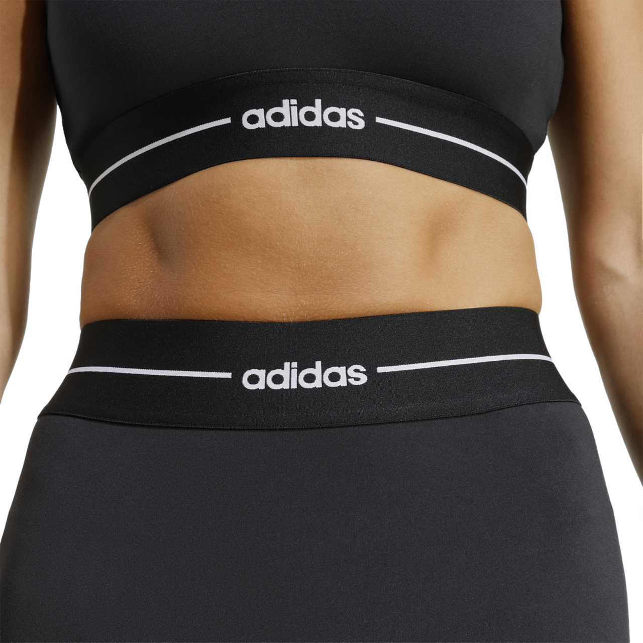 adidas Hyperglam Training Leggings Image 3 of 6. Tap to open photo gallery.