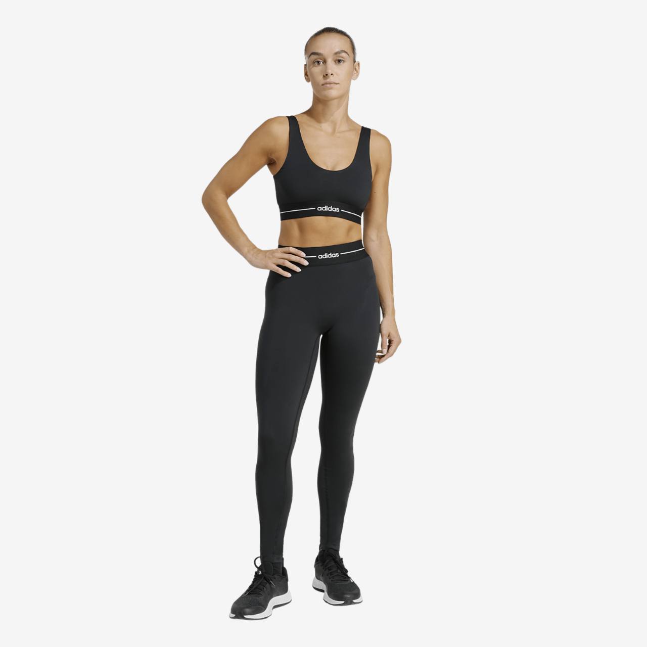 adidas Hyperglam Training Leggings Image 5 of 6. Tap to open photo gallery.