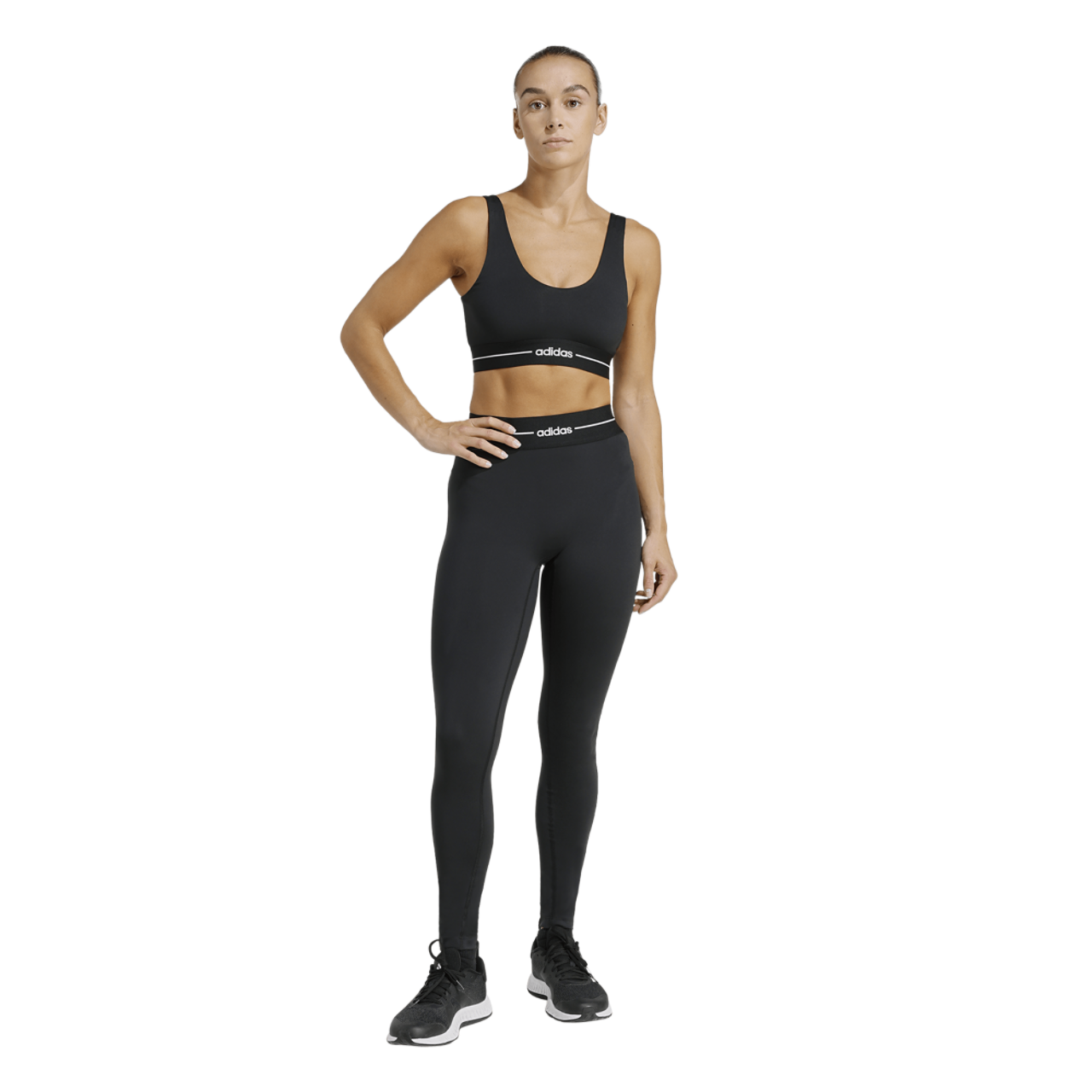 adidas Hyperglam Training Leggings Image 5 of 6. Tap to open photo gallery.
