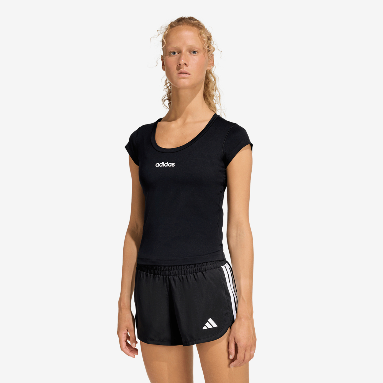 adidas Hyperglam Traning Baby T-Shirt Image 1 of 6. Tap to open photo gallery.