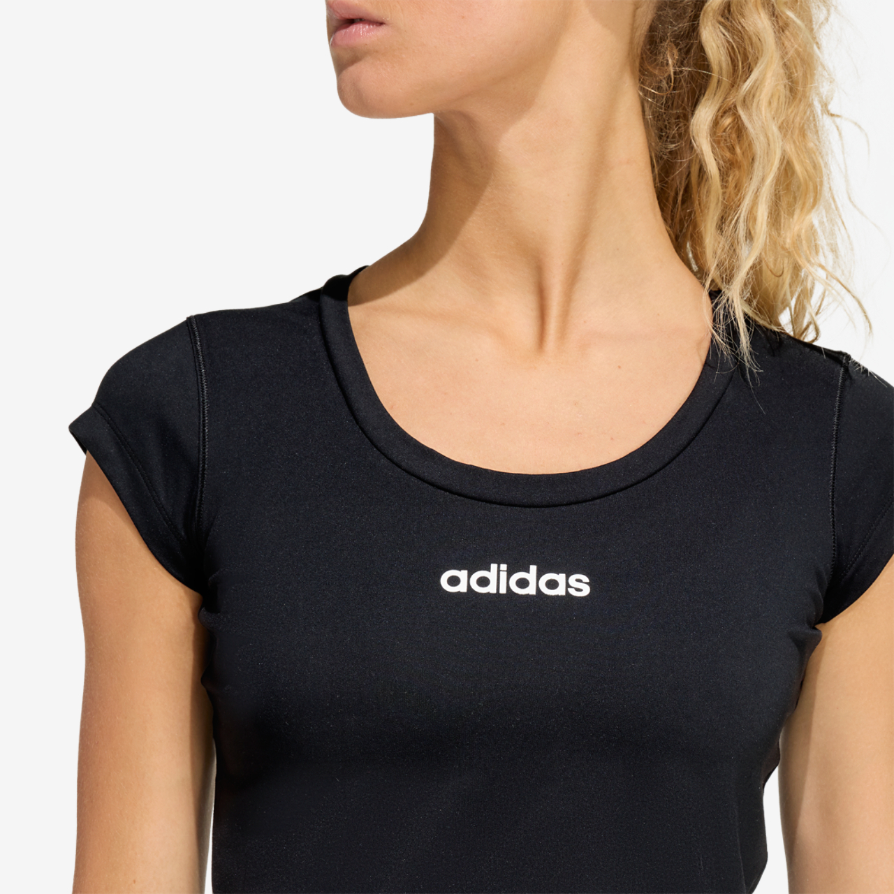 adidas Hyperglam Traning Baby T-Shirt Image 3 of 6. Tap to open photo gallery.