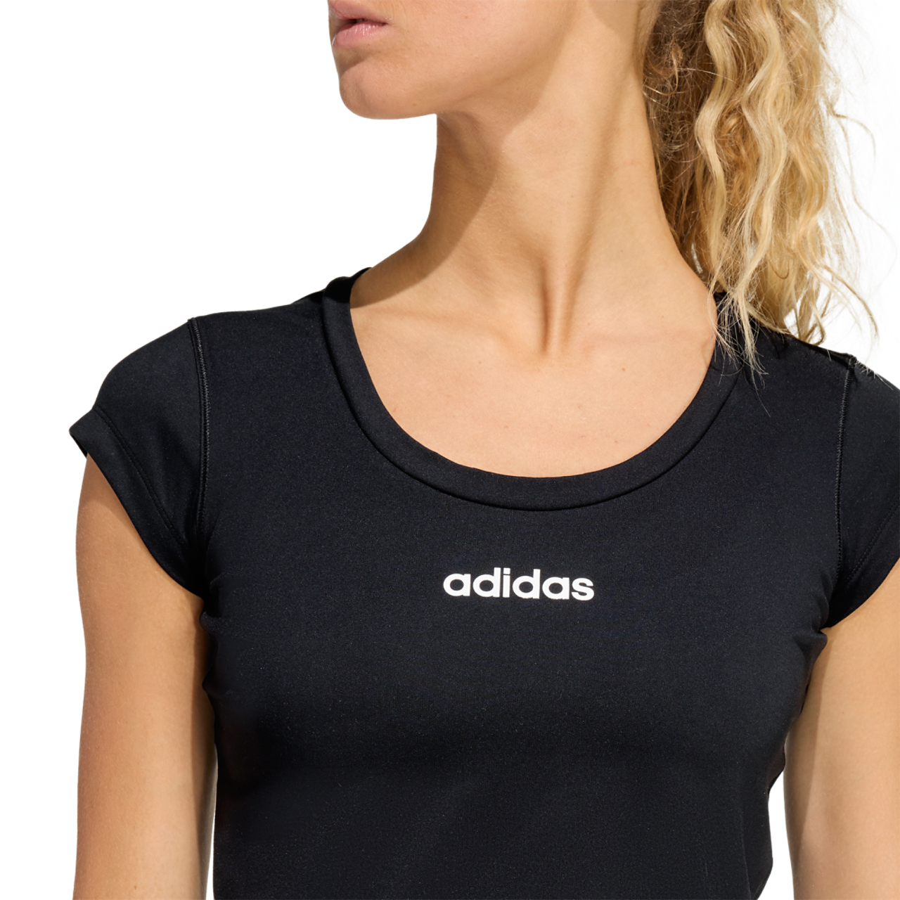 adidas Hyperglam Traning Baby T-Shirt Image 3 of 6. Tap to open photo gallery.