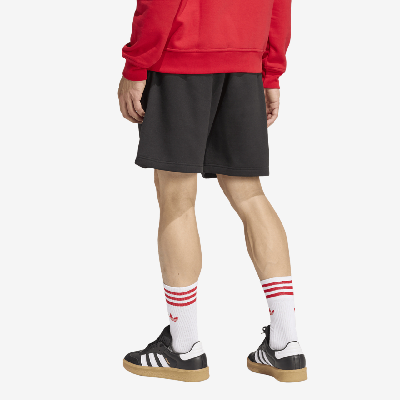 adidas Originals Trefoil Essentials Fleece 7" Shorts Image 2 of 6. Tap to open photo gallery.