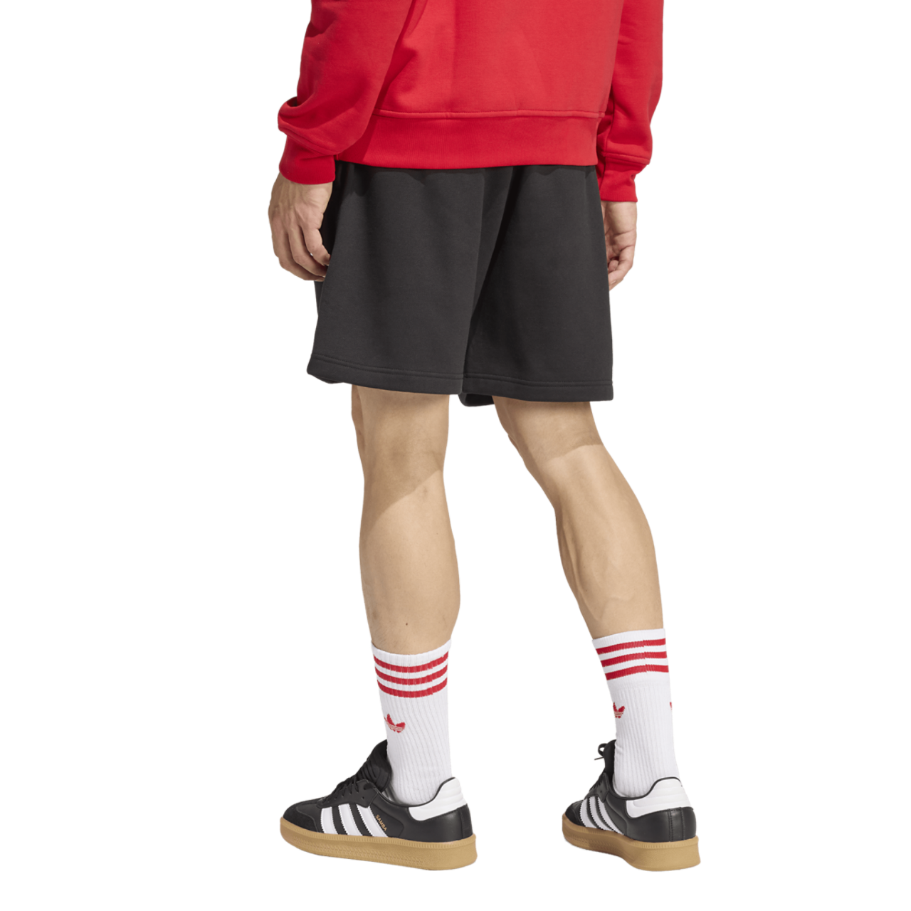 adidas Originals Trefoil Essentials Fleece 7" Shorts Image 2 of 6. Tap to open photo gallery.