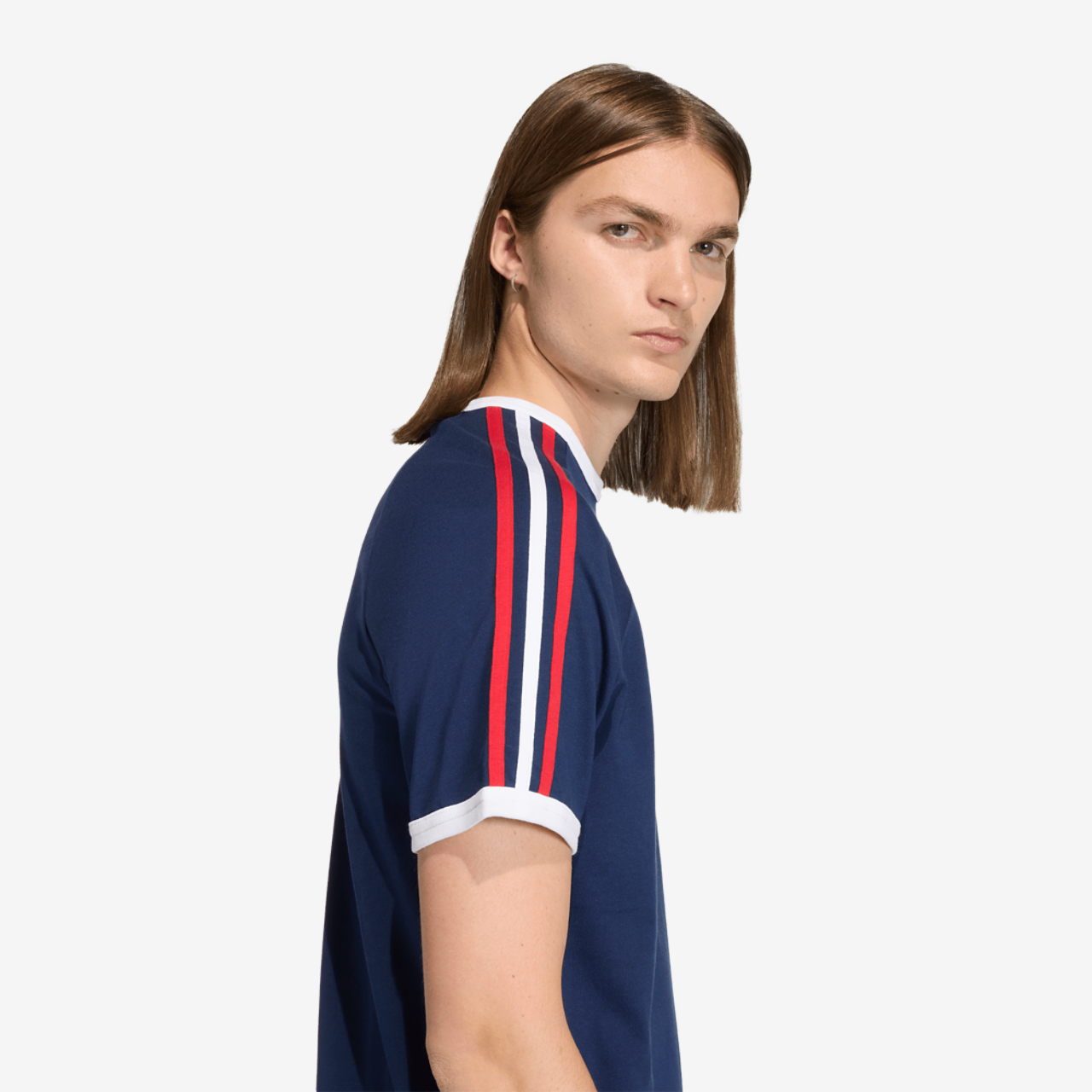 adidas 3-Stripes T-Shirt Image 5 of 7. Tap to open photo gallery.