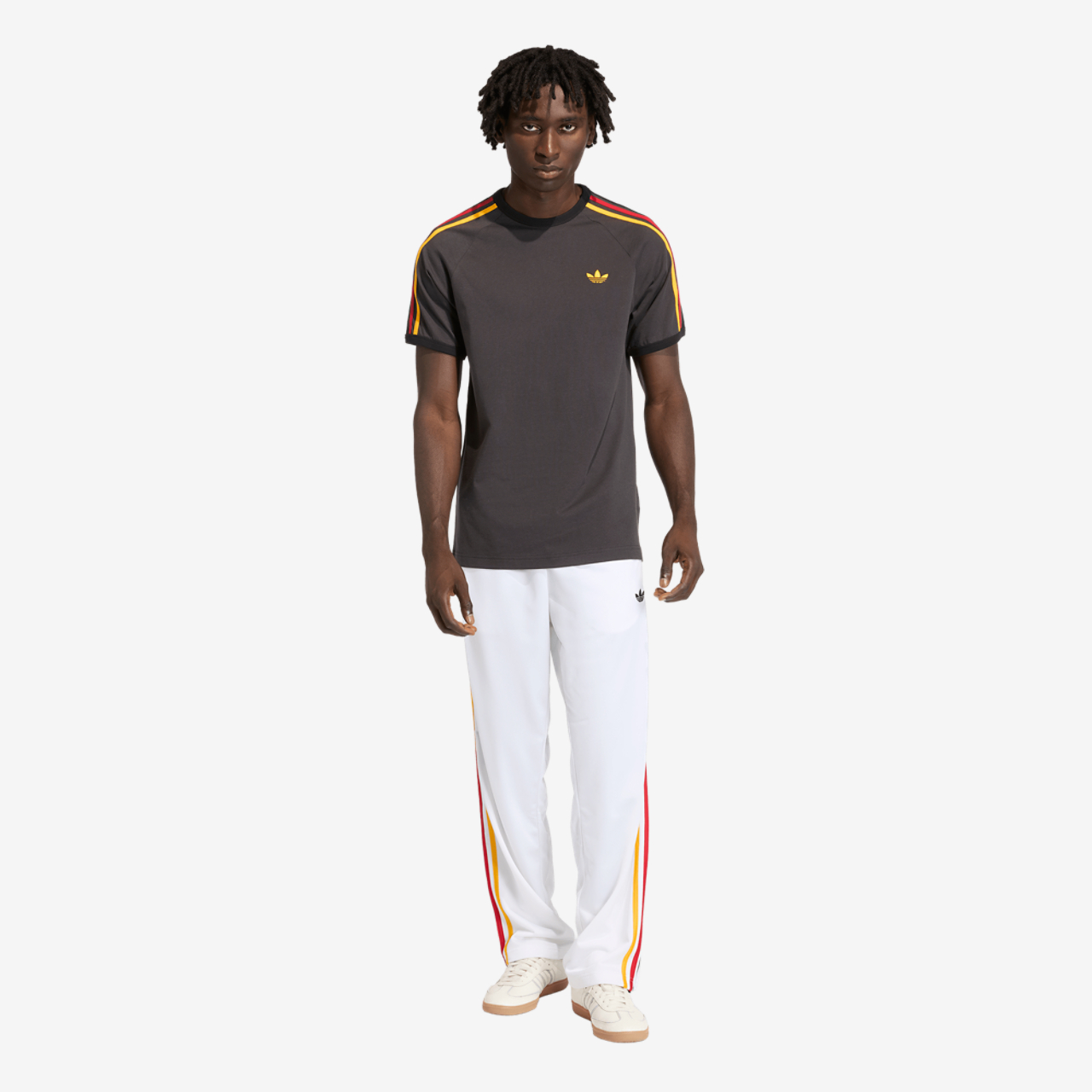 adidas Germany World Cup '26 3 Stripe T-Shirt Image 5 of 6. Tap to open photo gallery.