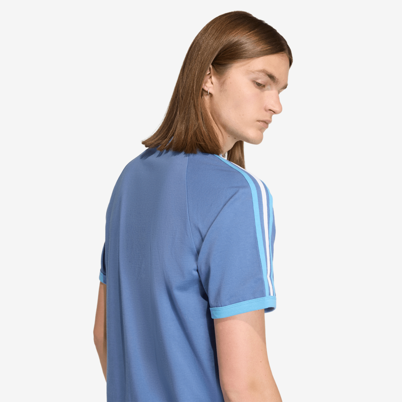 adidas Argentina World Cup '26 3 Stripe T-Shirt Image 5 of 7. Tap to open photo gallery.