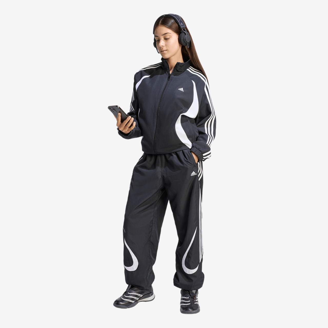 adidas Originals Teamgeist Loose Track Pants Image 5 of 6. Tap to open photo gallery.