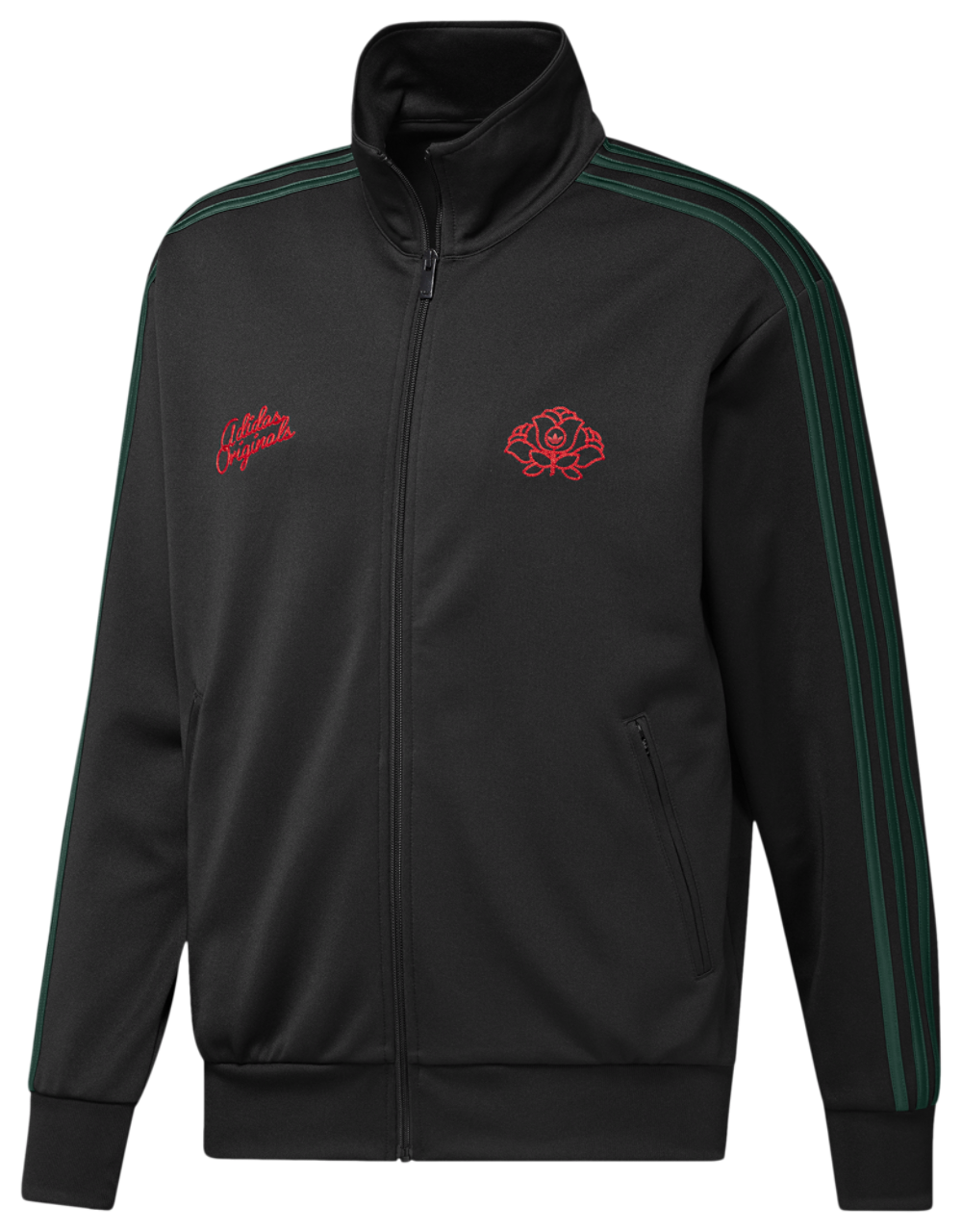 adidas Originals Roses Firebird Track Top Image 1 of 2. Tap to open photo gallery.