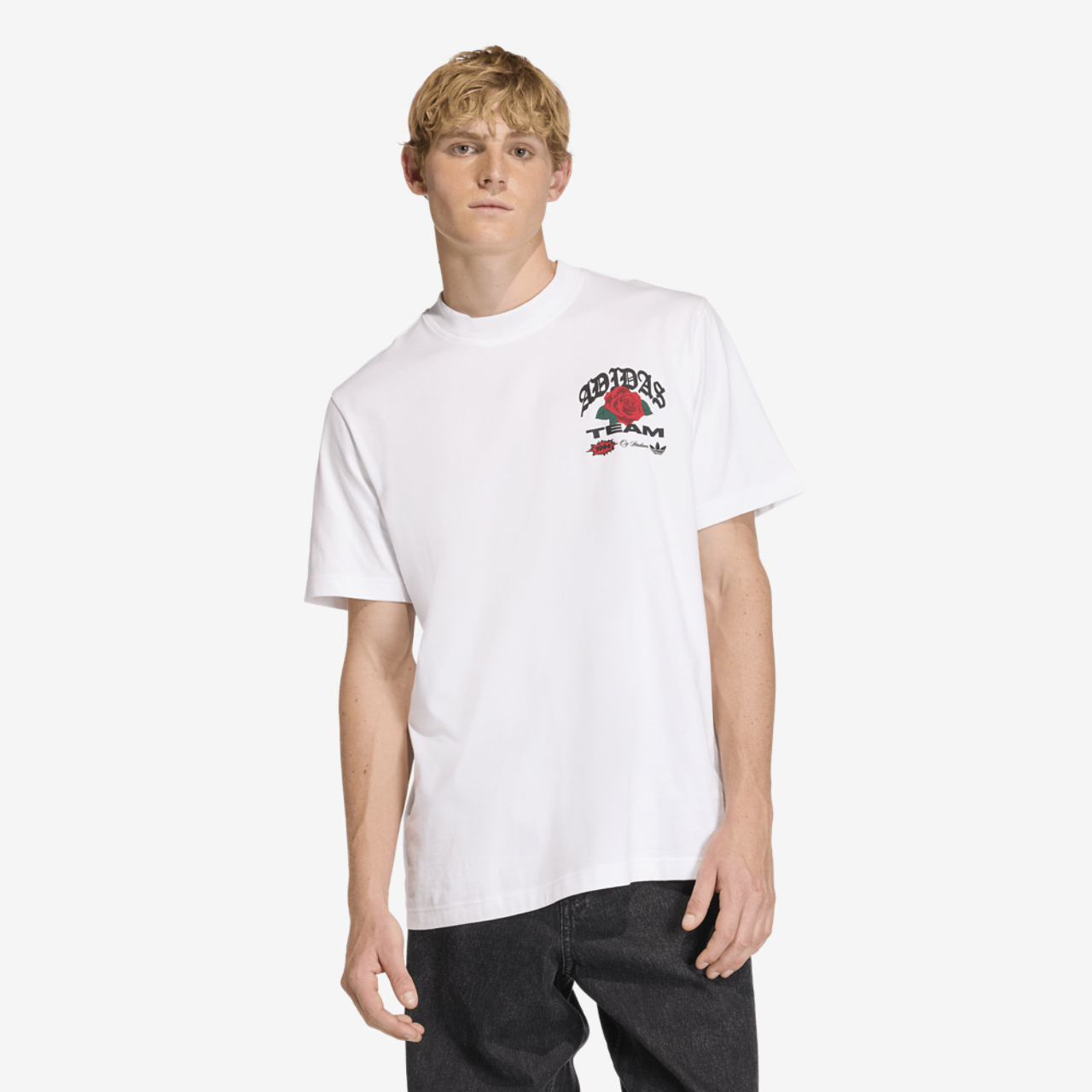 adidas Roses GFX T-Shirt Image 1 of 4. Tap to open photo gallery.