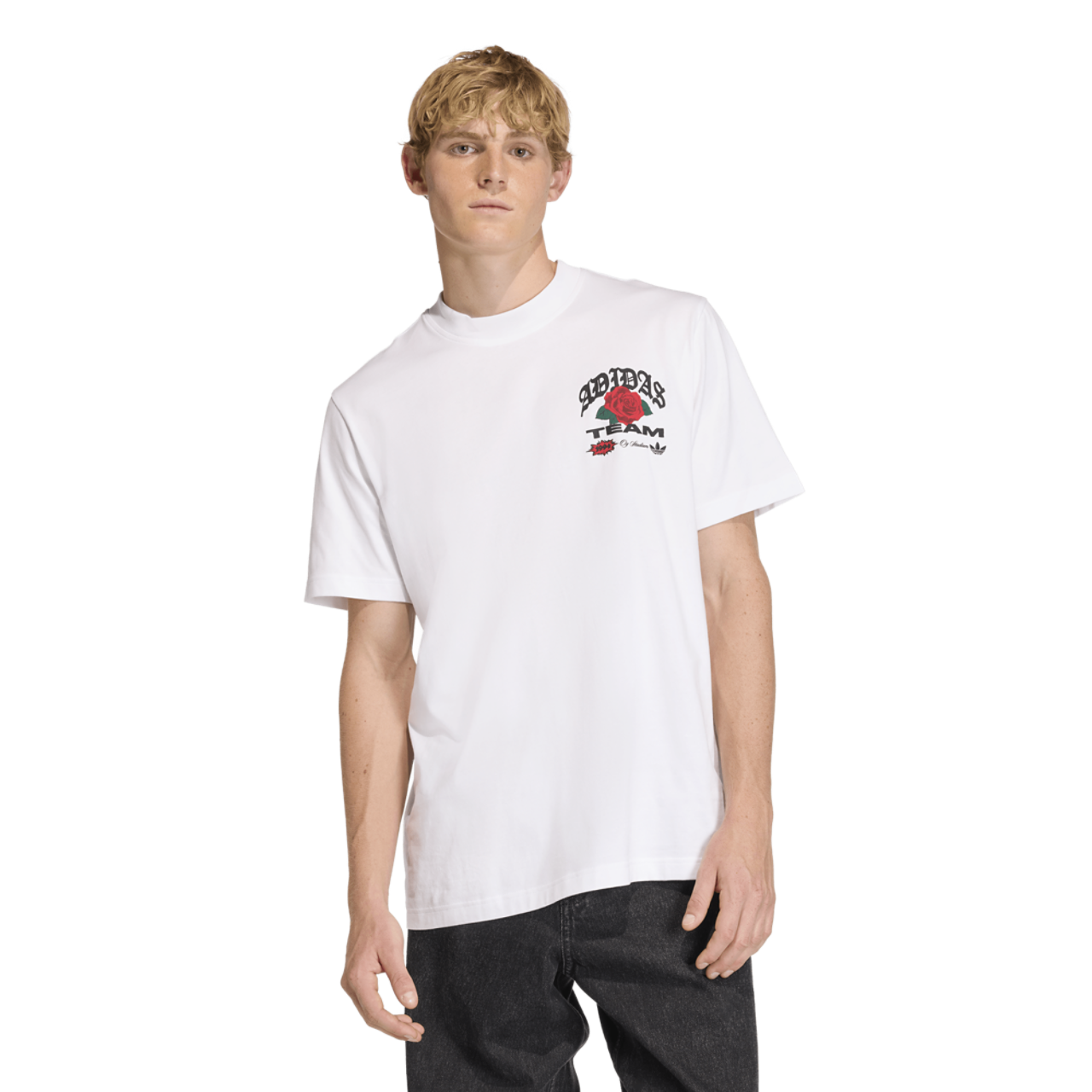 adidas Roses GFX T-Shirt Image 1 of 4. Tap to open photo gallery.