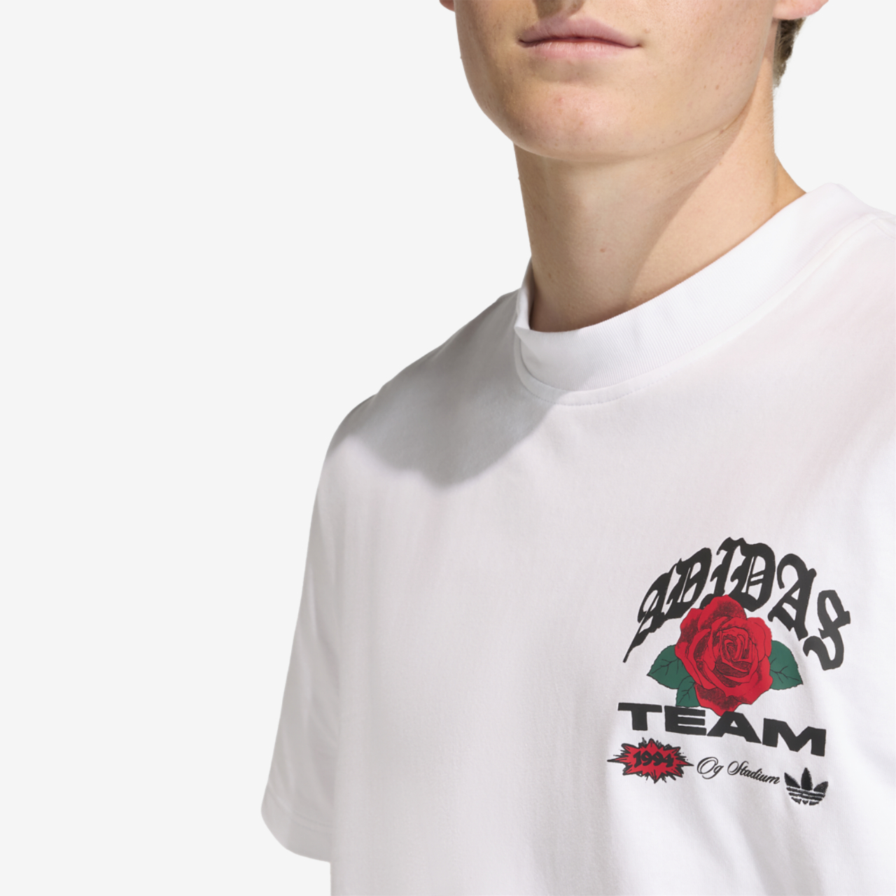 adidas Roses GFX T-Shirt Image 3 of 4. Tap to open photo gallery.