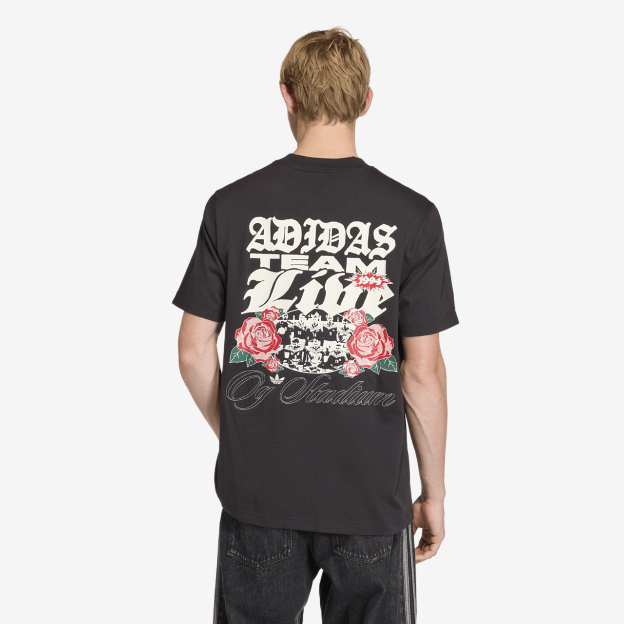 adidas Roses GFX T-Shirt Image 2 of 5. Tap to open photo gallery.