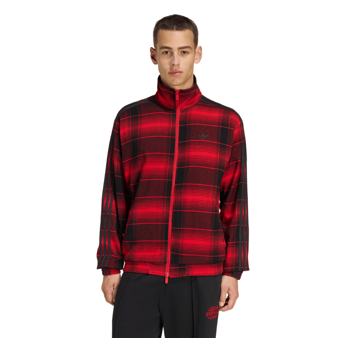 adidas Originals Firebird Tartan Track Top Image 1 of 6. Tap to open photo gallery.