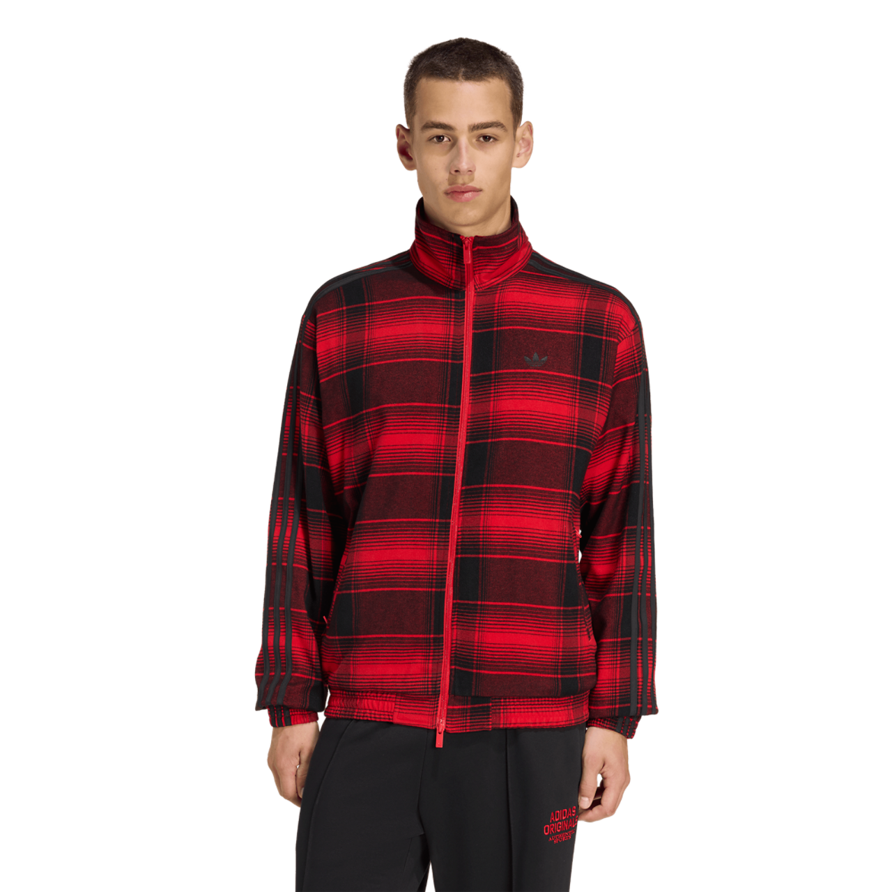 adidas Originals Firebird Tartan Track Top Image 1 of 6. Tap to open photo gallery.