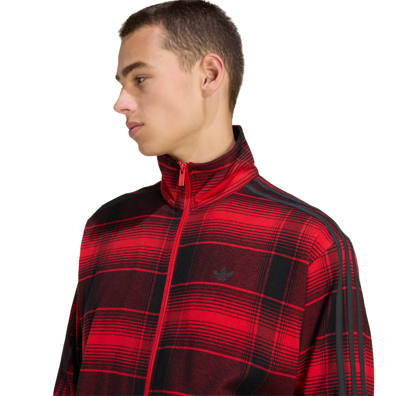 adidas Originals Firebird Tartan Track Top Image 3 of 6. Tap to open photo gallery.
