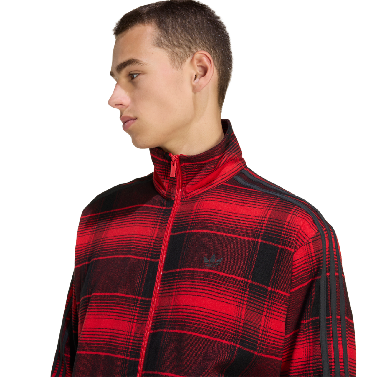 adidas Originals Firebird Tartan Track Top Image 3 of 6. Tap to open photo gallery.