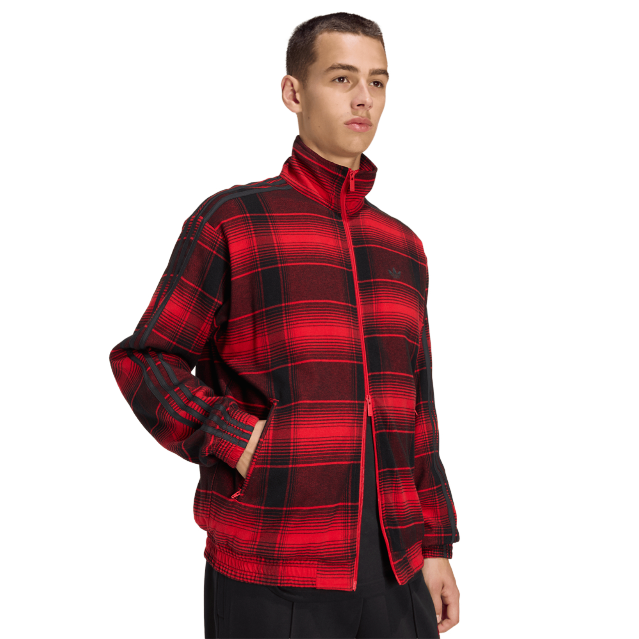 adidas Originals Firebird Tartan Track Top Image 4 of 6. Tap to open photo gallery.