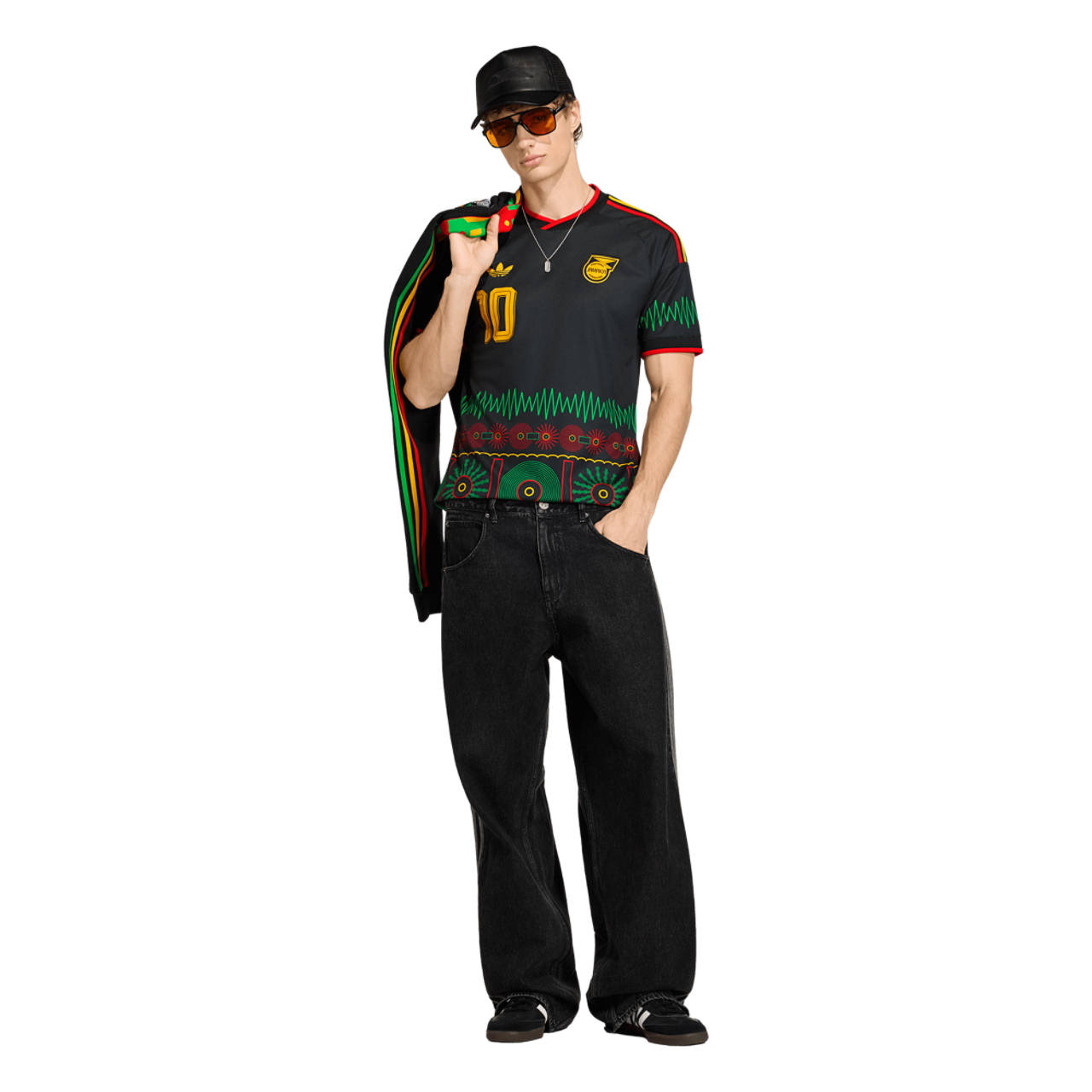 adidas Jamaica World Cup Away M10 Jersey Image 6 of 8. Tap to open photo gallery.