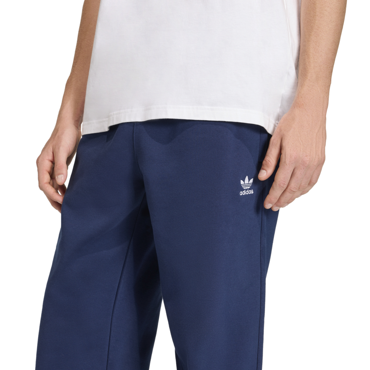 adidas Originals Trefoil Essentials Open Hem Pants Image 5 of 7. Tap to open photo gallery.