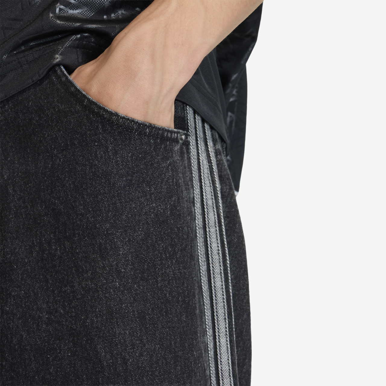 adidas Originals Adicolor Firebird Denim Jeans Image 3 of 6. Tap to open photo gallery.