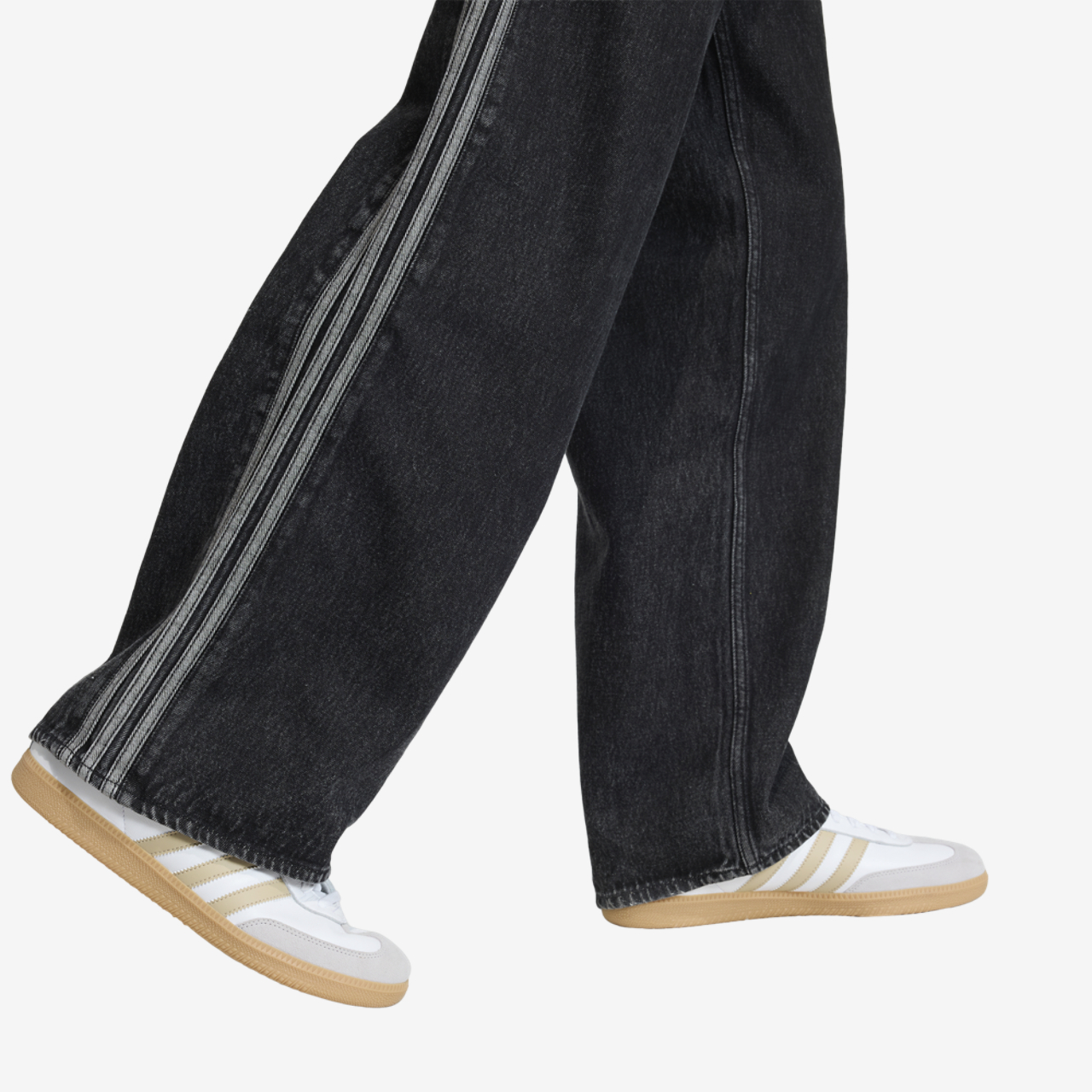 adidas Originals Adicolor Firebird Denim Jeans Image 4 of 6. Tap to open photo gallery.