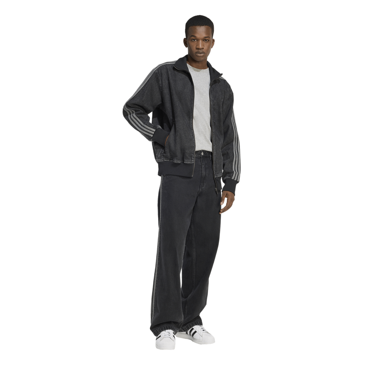 adidas Originals Adicolor Denim Firebird Track Top - Men's | Foot